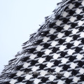 Shorts de poncho do inverno do houndstooth das janelas das senhoras